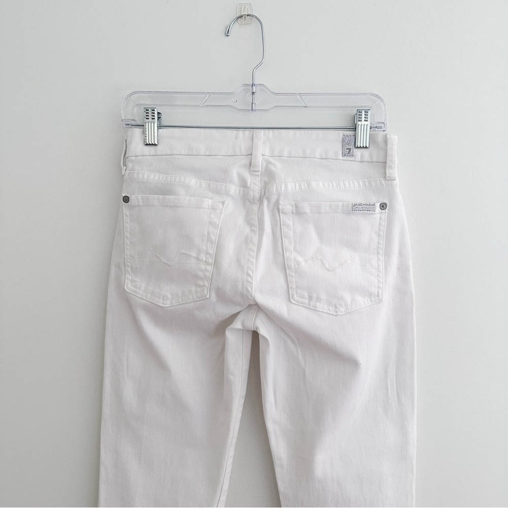 7 For All Mankind White Jeans - Picture 7 of 9